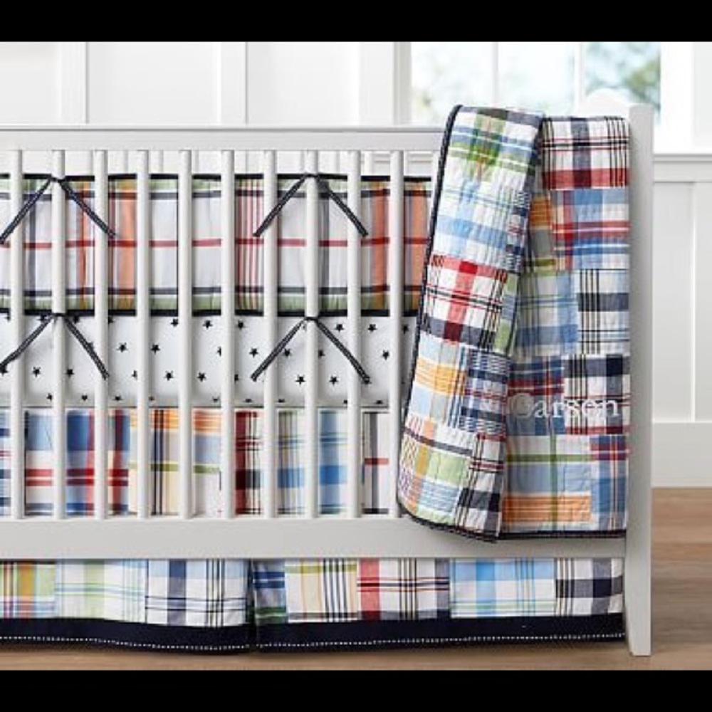 Pottery Barn crib skirt